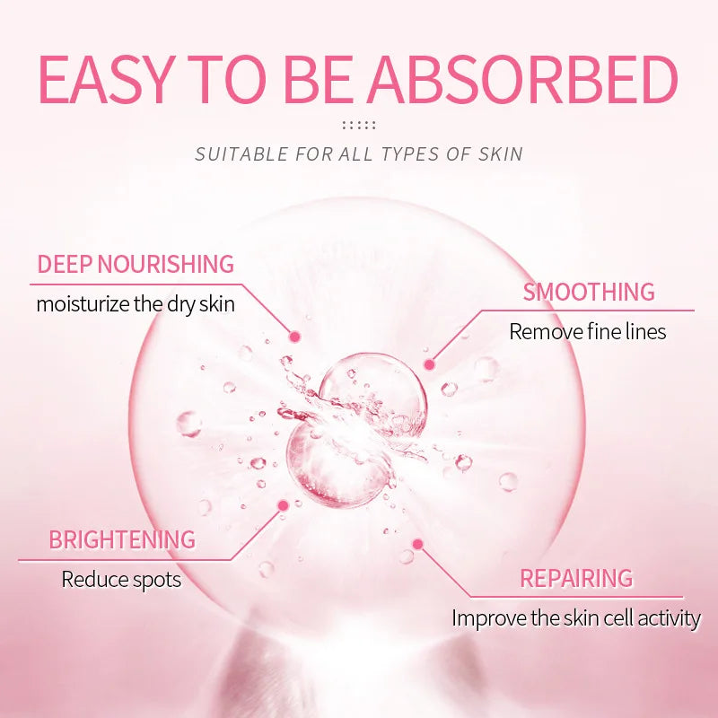 LAIKOU Sakura Face lotion Moisturizing Essence Moisturizing Shrink Pores Repairing Emulsion Facial Skin Care Products