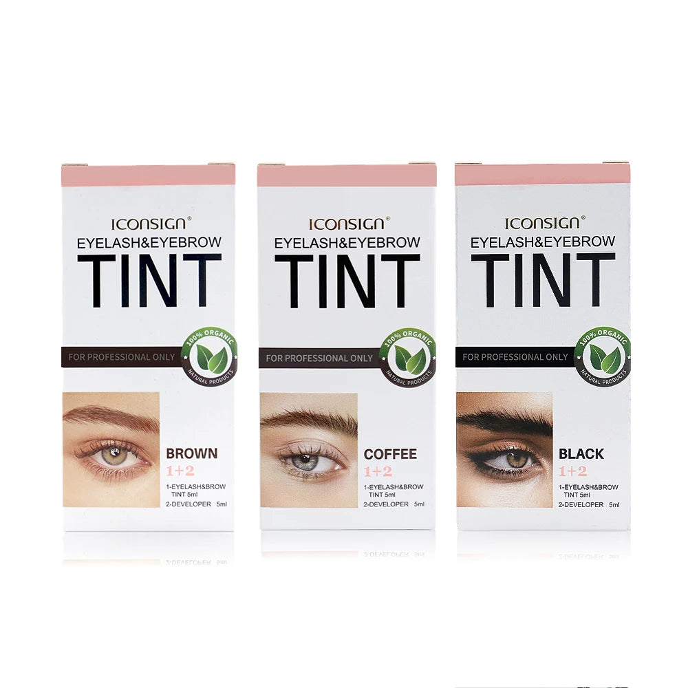 ICONSIGN Eyelash Eyebrow Dye Tint Kit Brow Enhancer Mascara Lift Tinting Tattoo Eyes Makeup Tools