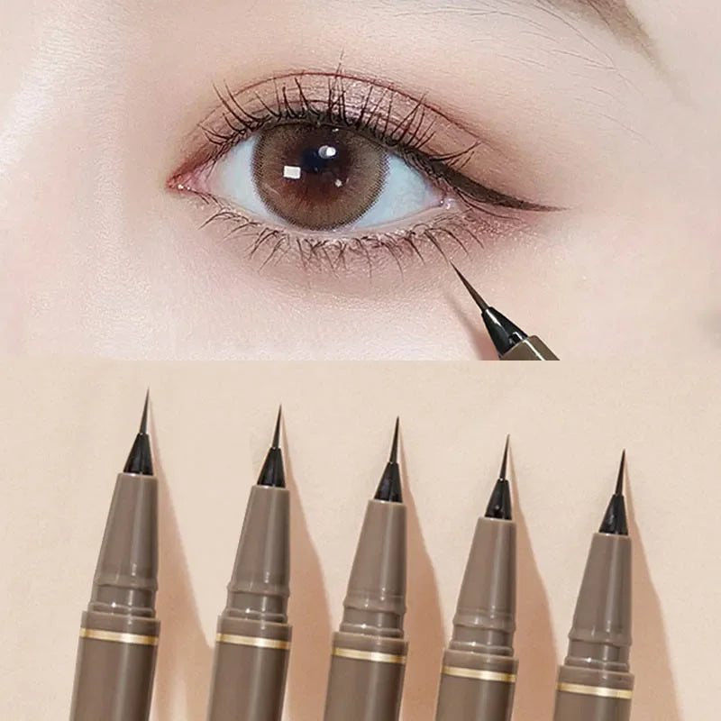 Ultra Thin Black Brown Lower Eyelash Eyeliner Pen Waterproof Lasting Smooth Lying Silkworm Eyes Liner Pencils Eye Makeup Tools