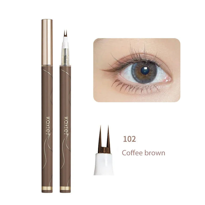 Ultra-fine Liquid Eyeliner Diamond Glitter Eyeshadow Makeup Black Brown Lasting Waterproof Fast Dry Eye Liner Pencil Cosmetic