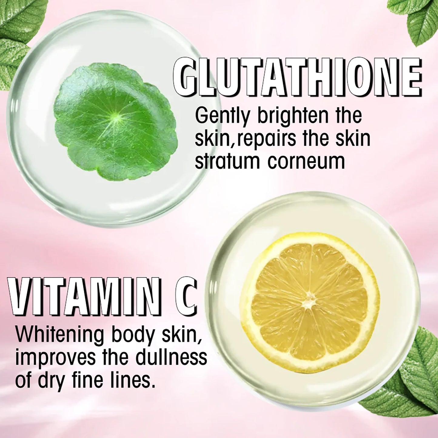 AILKE Vitamin C & Glutathione Brightening Body Lotion, Even Skin Tone, Lightening, Neck, Elbows, Armpits, Legs, Glowing Cream