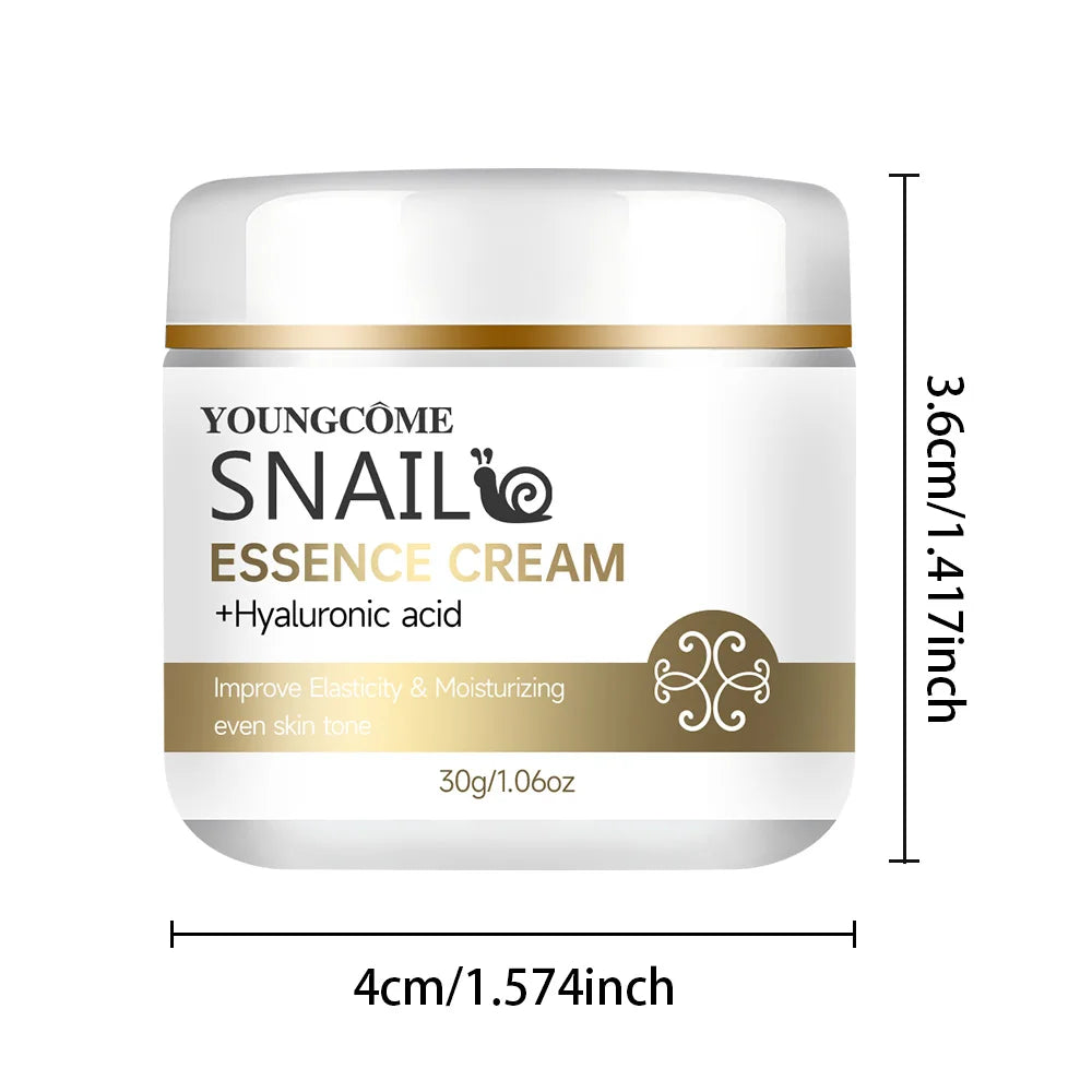 Snail essence cream with hyaluronic acid,highly moisturize all skin, Improves elasticity,Improves the texture ofskin