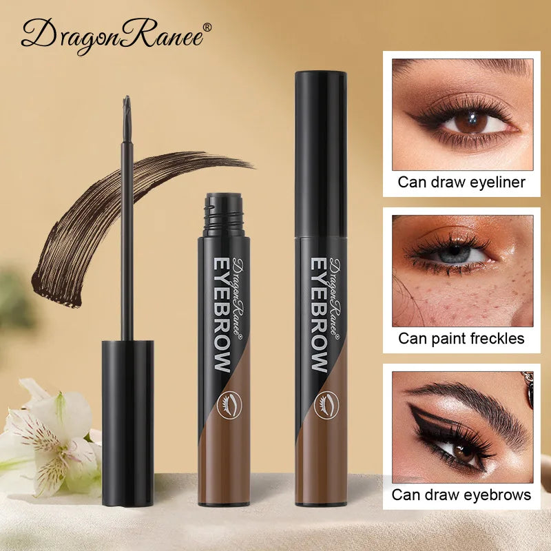 Peel-off Eyebrow Gel Natural Brow Tattoo Black Brown Tint Makeup Waterproof Lasting Eye Brow Enhancers Liquid Gel Tear Wear Easy