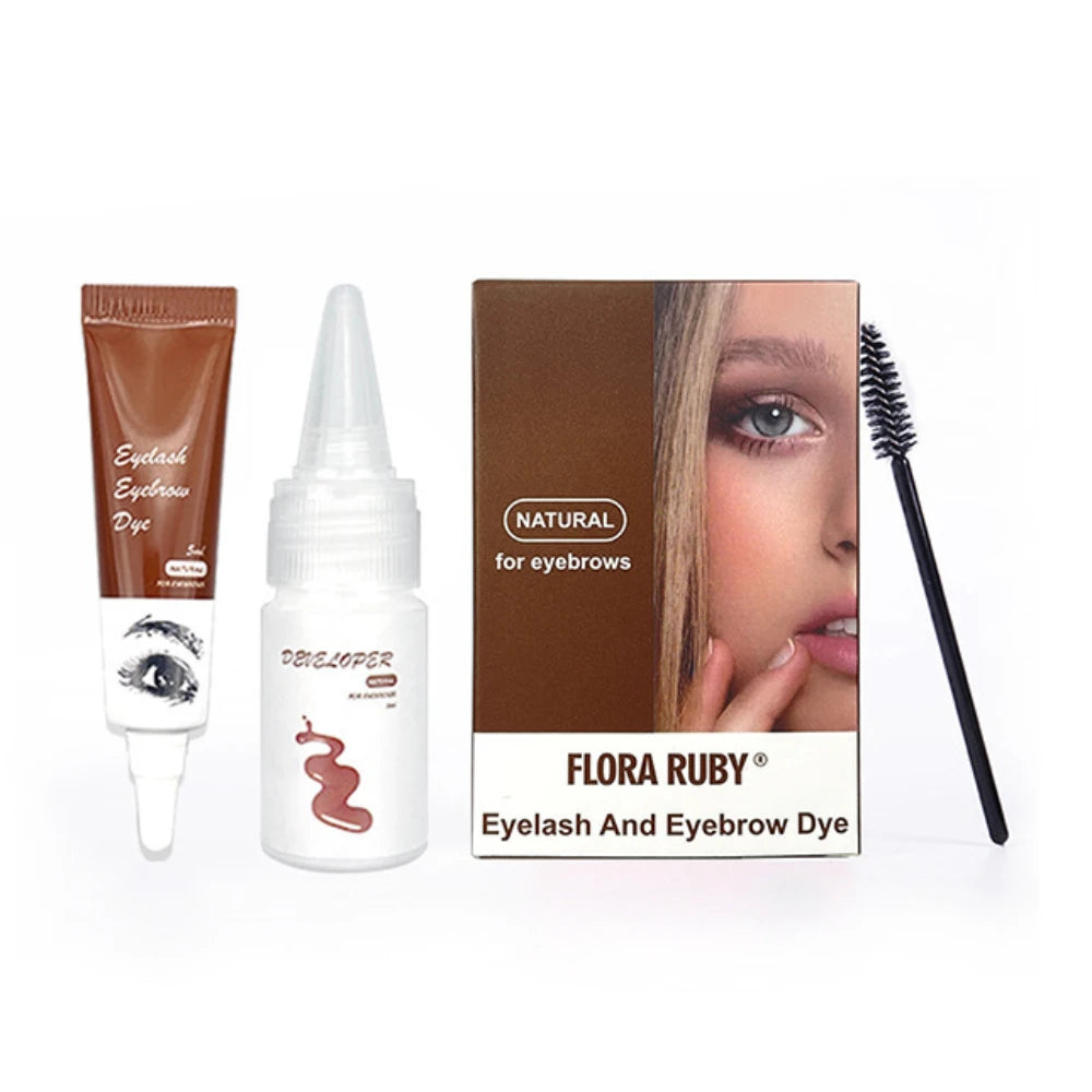 Professional Henna Eyelash Eyebrow Dye Tint 15-minute Fast Tint Easy Dye Gel Eyelash Brown Black Color Tint Kit Eyebrow Make Up