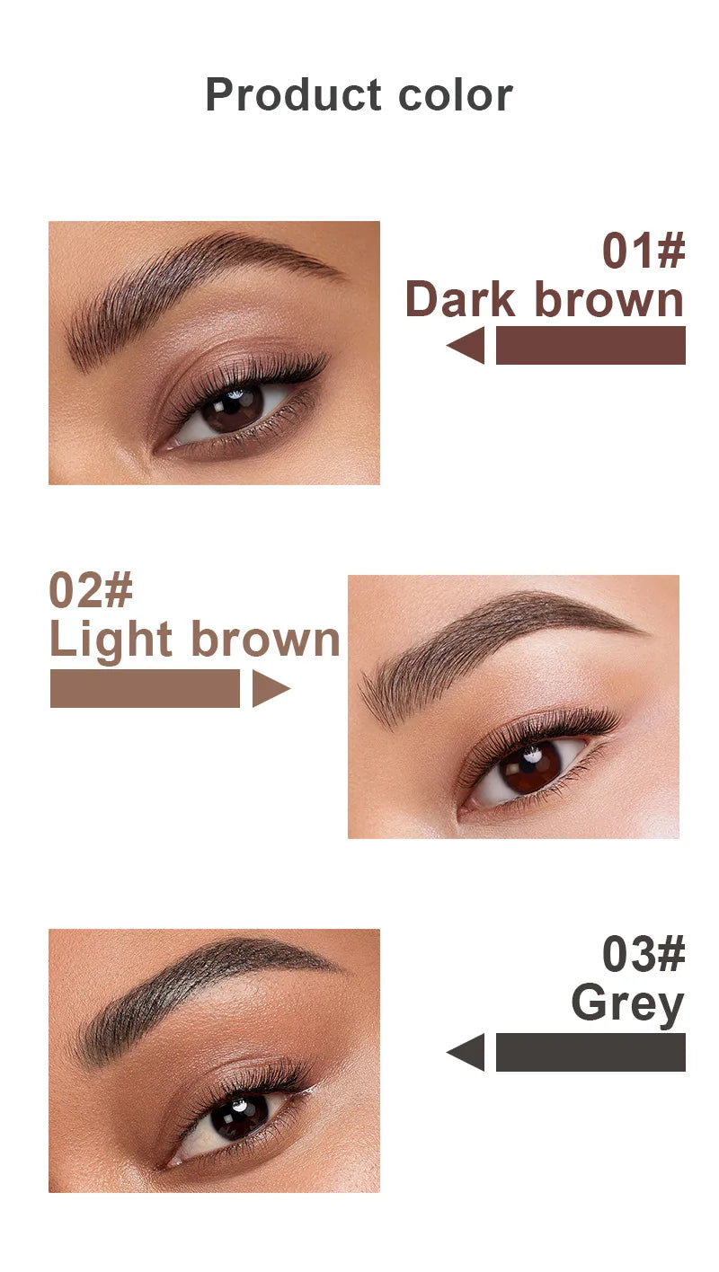 Peel-off Eyebrow Gel Natural Brow Tattoo Black Brown Tint Makeup Waterproof Lasting Eye Brow Enhancers Liquid Gel Tear Wear Easy