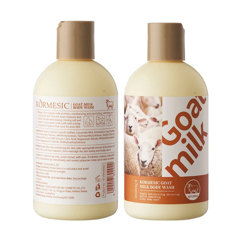 Goat Milk Body Wash Original For Smooth Sensitive Skin, Non-Irritation Mostiurizing PH Balancing Body Cleanser With Herb Complex