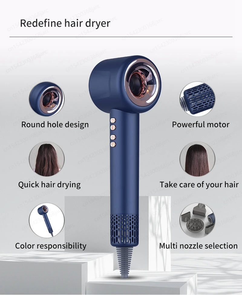 Professional Super Hair Dryer Negative Ion Quick Dry Leafless Hair dryers Salon Home Appliances Constant Temperature Hair Care