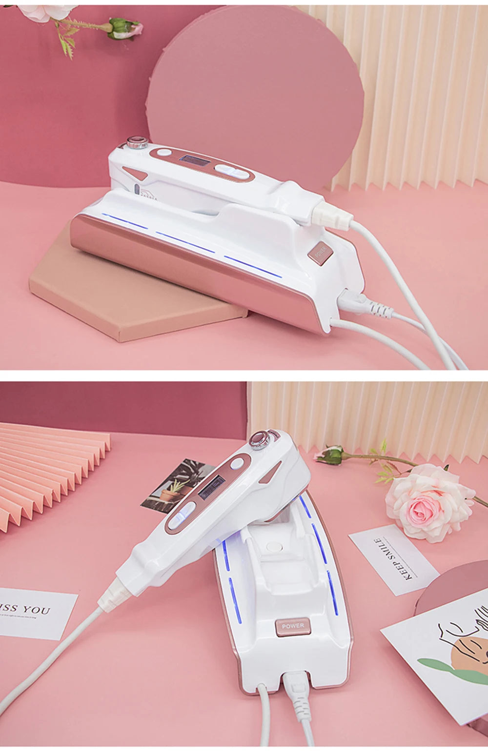 MINI Anti-aging Facial Massager Skin Rejuvenation Wrinkle Remove Skin Care Ultrasonic Beauty Health Face Lifting Machine