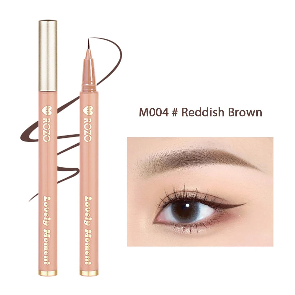 Ultra-fine Liquid Eyeliner Diamond Glitter Eyeshadow Makeup Black Brown Lasting Waterproof Fast Dry Eye Liner Pencil Cosmetic