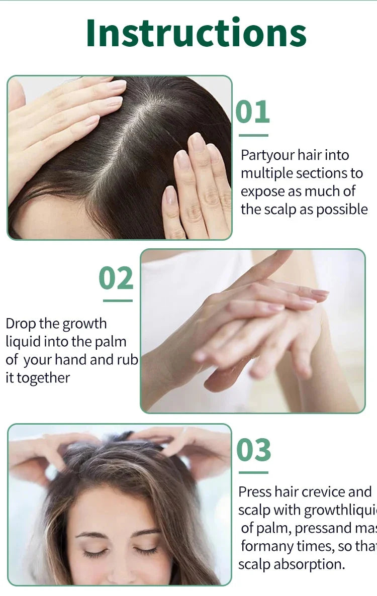 Hair Growth Products Prevent Hair Loss Essential Oil Fast Growing Anti-Drying Scalp Treatment Repair Beauty Health for Men Women