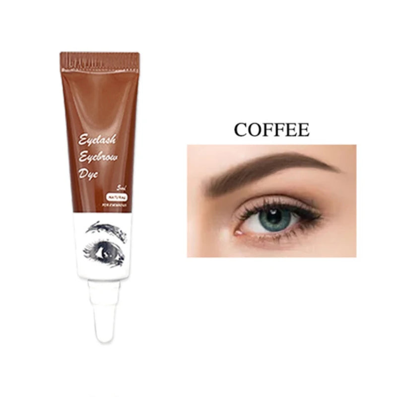 15-Minute Fast Henna Eyelash Eyebrow Dye Tint Professional Easy Dye Gel Eyelash Brown Black Color Tint Cream Kit Eyebrows Suit