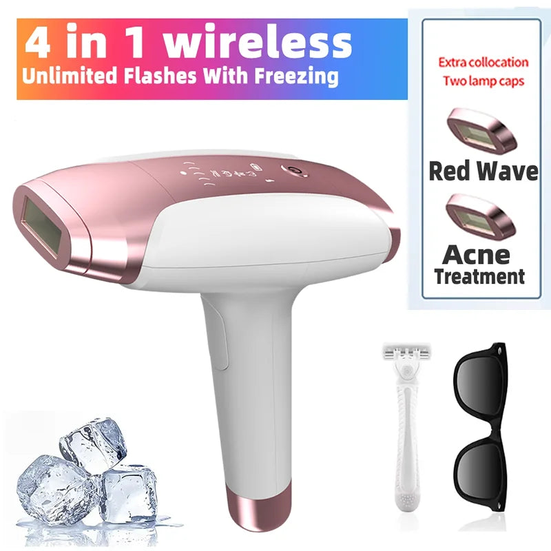 999999 Flashes 3-in-1 IPL Laser Epilator for Women Home Use Devices Electric Hair Removal Painless Machine Bikini Dropshipping