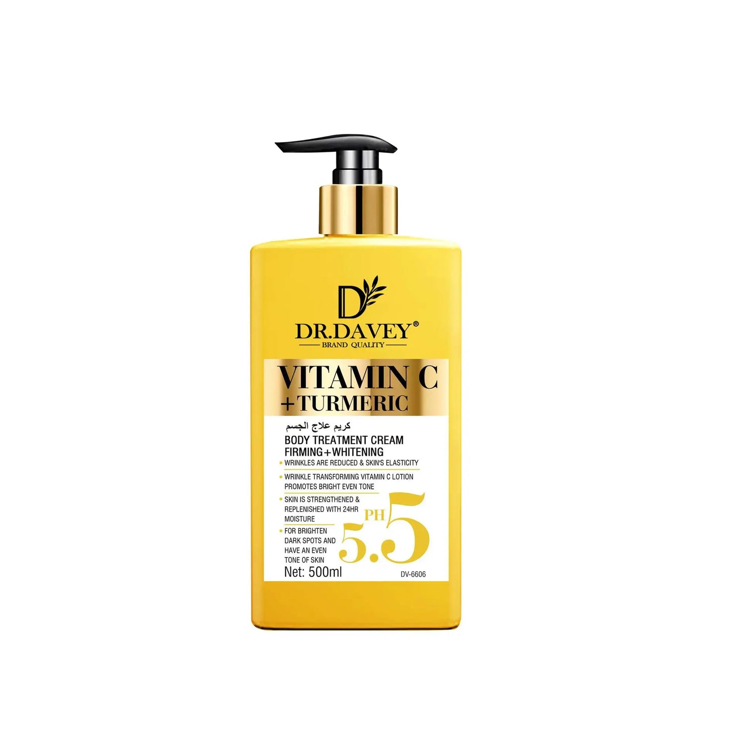 Vitamin C Natural Turmeric Brightening Body Lotion, Reduce Blemish, Acne, Smooth , Glowing & Hydration Cream, For All Skin Types