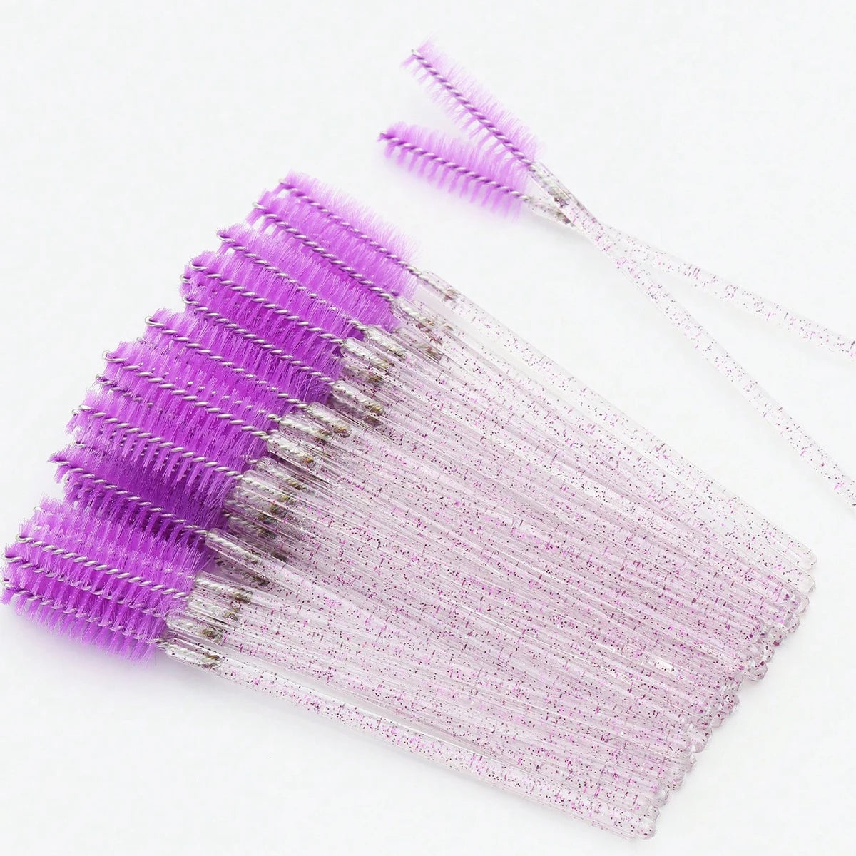 50Pcs Crystal Eyelashes Brush Comb Disposable Eye Lashes Extension Mascara Wands Makeup Professional Makeup Beauty Tool