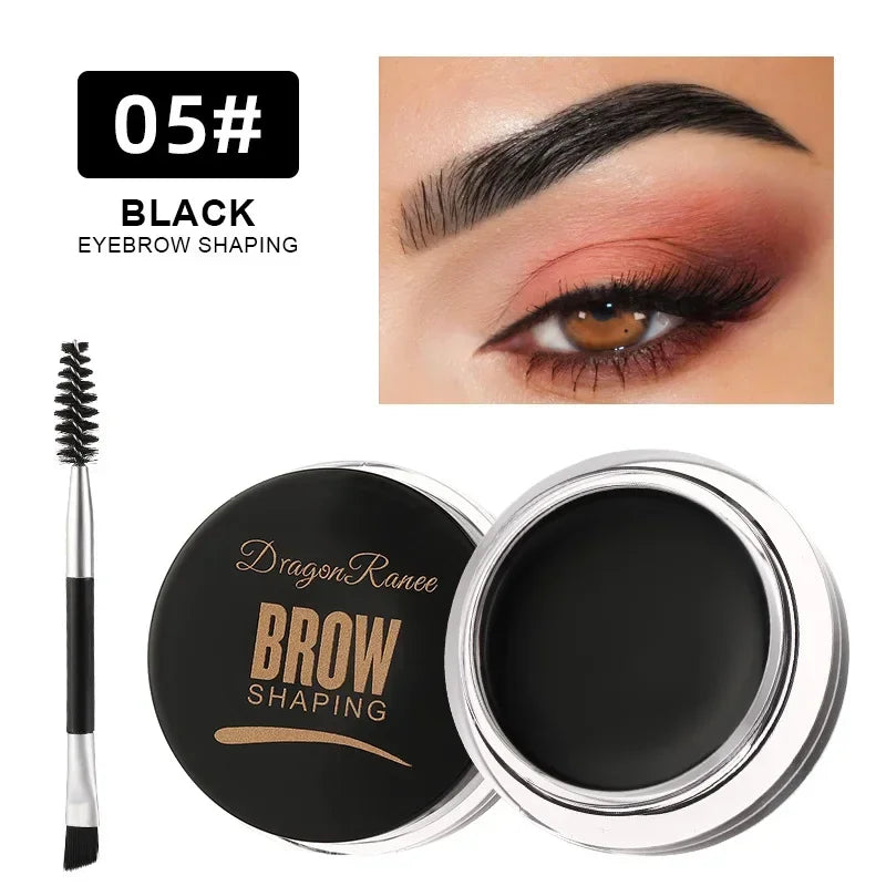 Matte Brown Black Wild Eyebrow Cream 3D Natural Tint Eyebrow Enhancers Gel Wax Waterproof Lasting Eye Makeup Cosmetic Tools