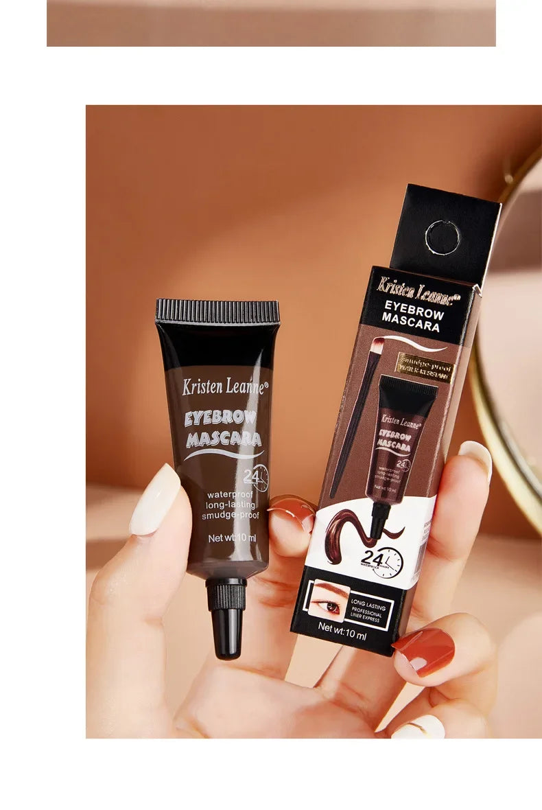 Natural 4 Colors Liquid Dyeing Eyebrow Cream Set Waterproof Durable Brown Tint Eyebrow Henna Mascara Eyebrows Paint Makeup