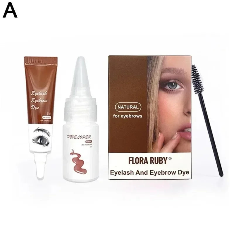 Professional 3 Colors Eyelashes Eyebrow Eyelash Dye Paste Tint Kit Professional Permanent Mascara Color Brow & Lashes Dye Set