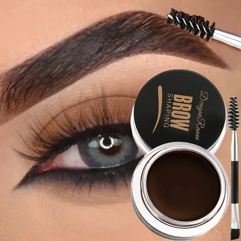 Matte Brown Black Wild Eyebrow Cream 3D Natural Tint Eyebrow Enhancers Gel Wax Waterproof Lasting Eye Makeup Cosmetic Tools