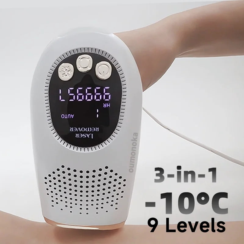 999999 Flashes 3-in-1 IPL Laser Epilator for Women Home Use Devices Electric Hair Removal Painless Machine Bikini Dropshipping