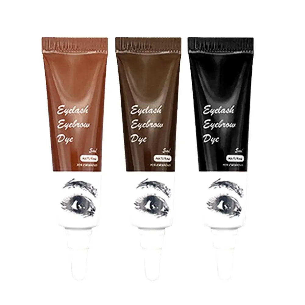 Professional Henna Eyelash Eyebrow Dye Tint 15-minute Fast Tint Easy Dye Gel Eyelash Brown Black Color Tint Kit Eyebrow Make Up