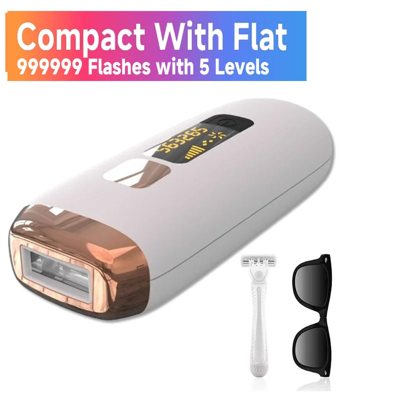 999999 Flashes 3-in-1 IPL Laser Epilator for Women Home Use Devices Electric Hair Removal Painless Machine Bikini Dropshipping