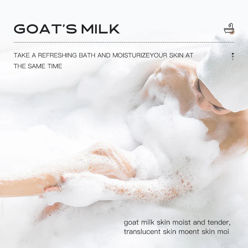 Goat Milk Body Wash Original For Smooth Sensitive Skin, Non-Irritation Mostiurizing PH Balancing Body Cleanser With Herb Complex