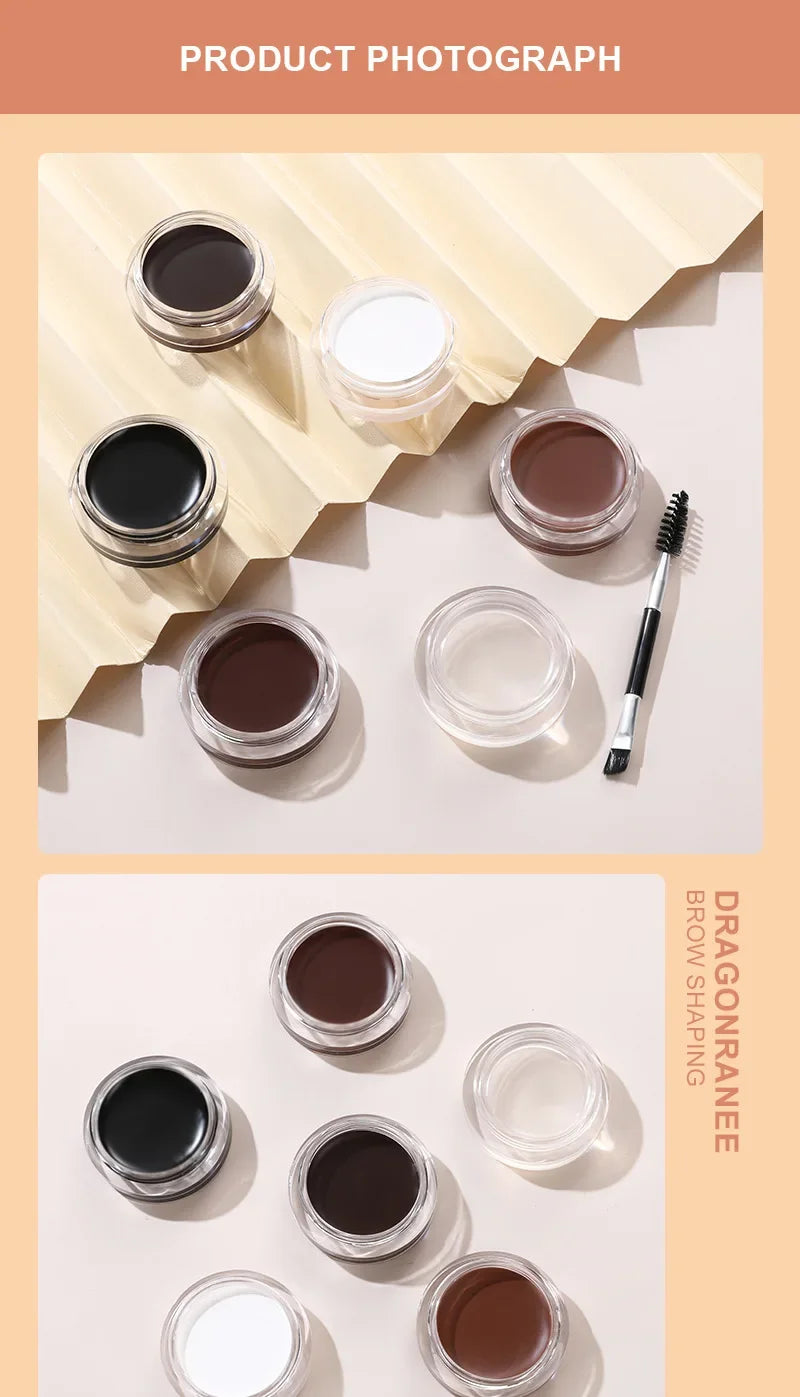 Matte Brown Black Wild Eyebrow Cream 3D Natural Tint Eyebrow Enhancers Gel Wax Waterproof Lasting Eye Makeup Cosmetic Tools