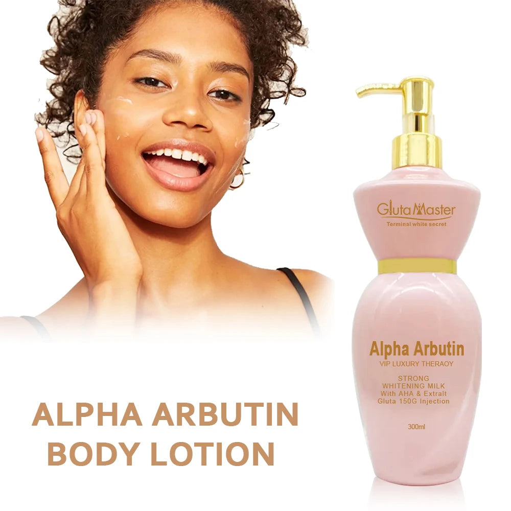 Gluta Master Alpha Arbutin Body Lotion 300ml for Women Skin Beauty Skin Care Moisturizers with Alpha Arbutin Vitamin C