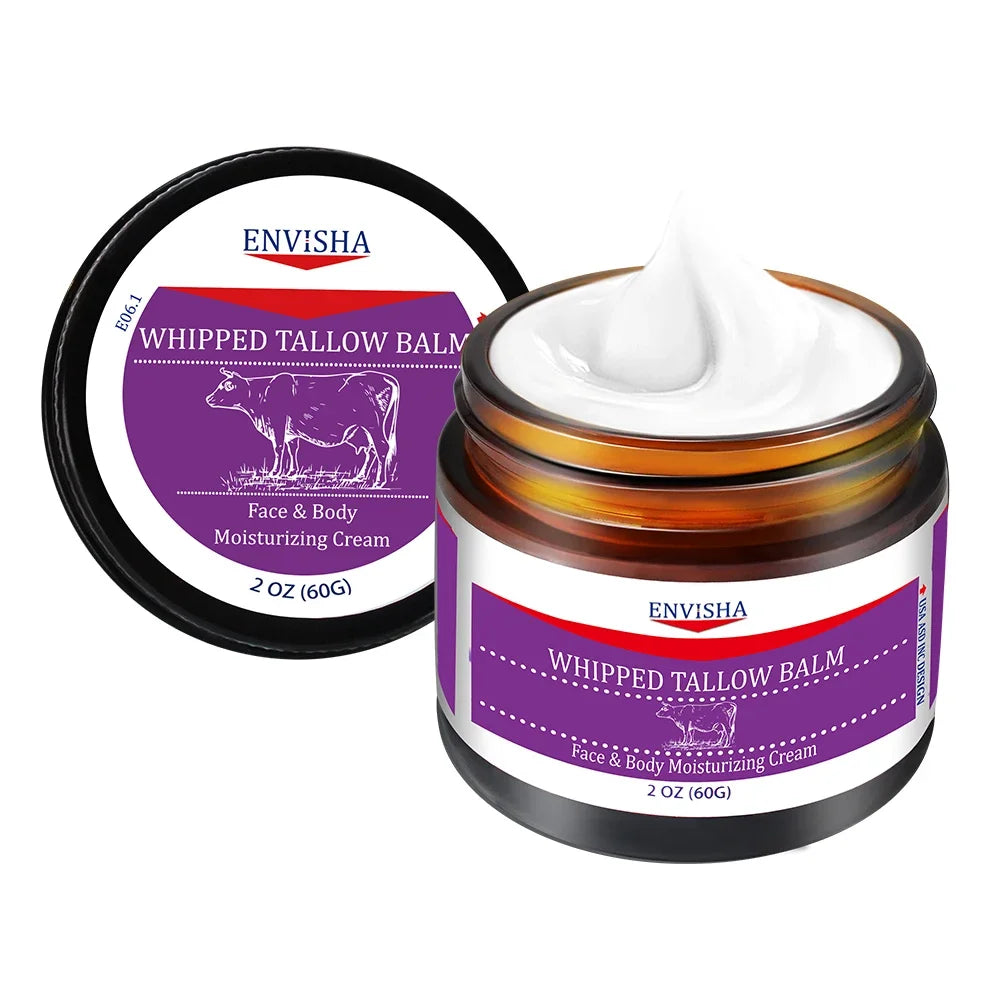 Face Cream Anti-Wrinkle Aging Whipped Tallow Balm Collagen Hyaluronic Acid Skin Care Moisturizing Shrink Pores Whitening Smooth