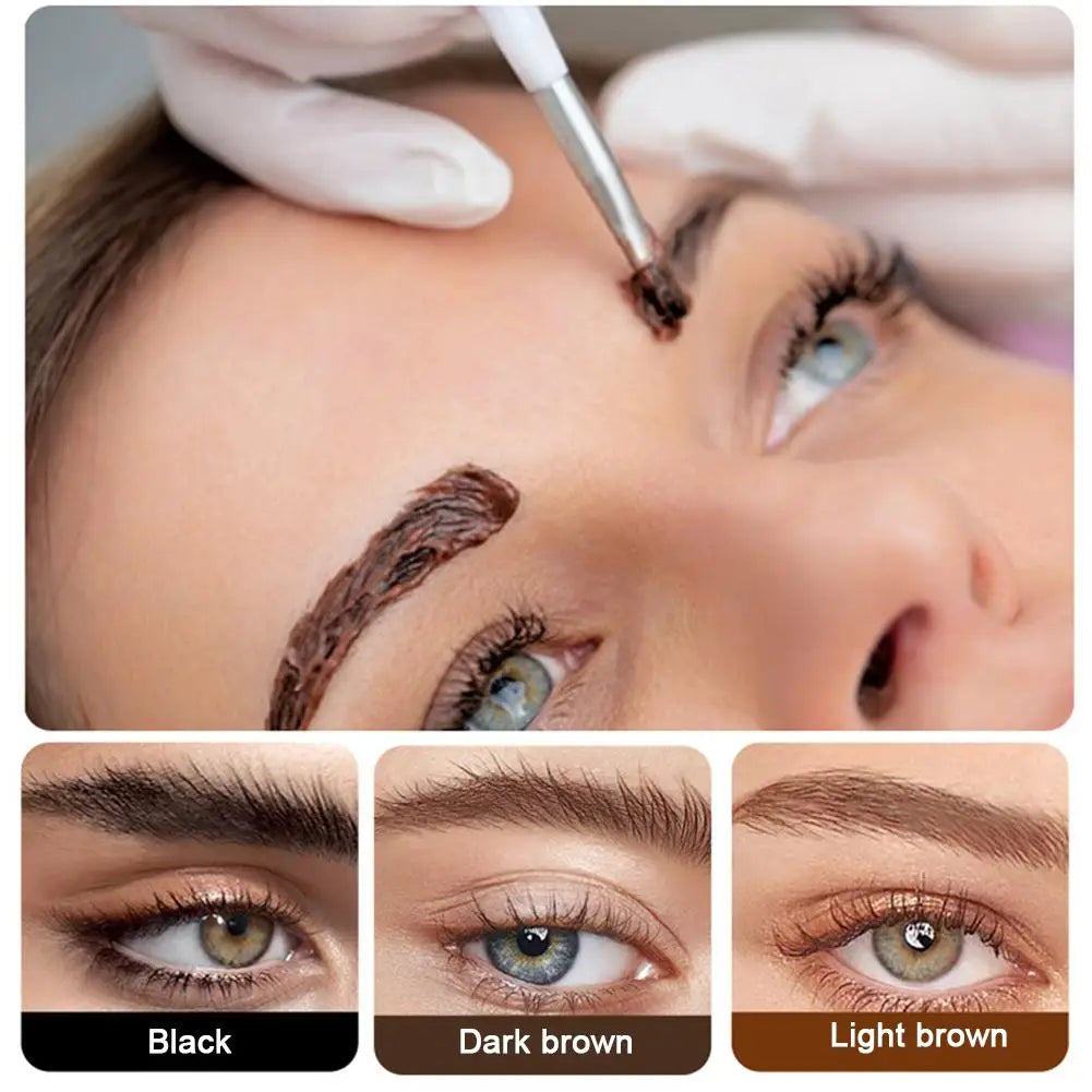 Professional Henna Eyelash Eyebrow Dye Tint 15-minute Fast Tint Easy Dye Gel Eyelash Brown Black Color Tint Kit Eyebrow Make Up