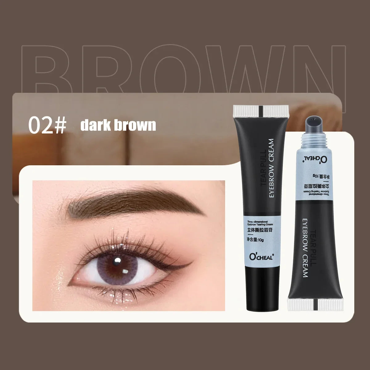 15-Minute Fast Henna Eyelash Eyebrow Dye Tint Professional Easy Dye Gel Eyelash Brown Black Color Tint Cream Kit Eyebrows Suit