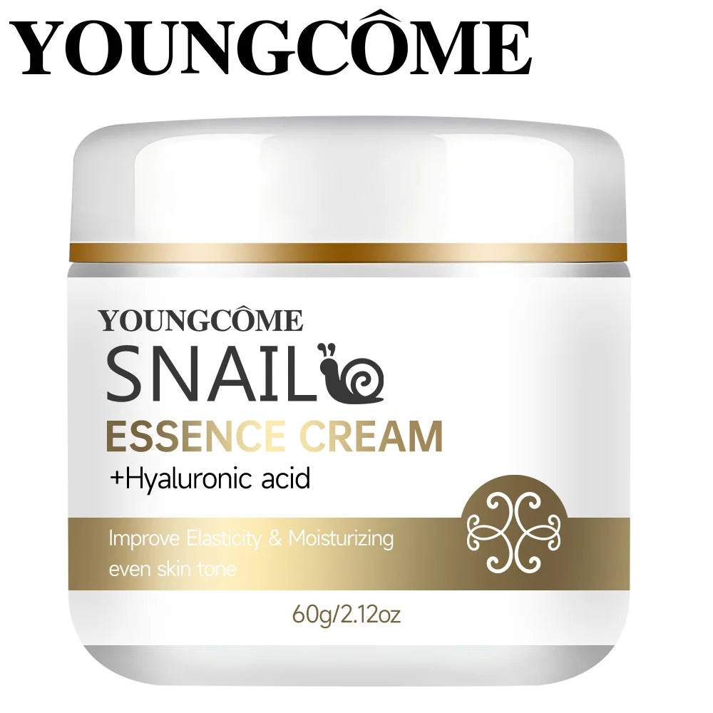 Snail essence cream with hyaluronic acid,highly moisturize all skin, Improves elasticity,Improves the texture ofskin